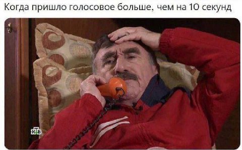 Когда пришло голосовое больше, чем на 10 секунд