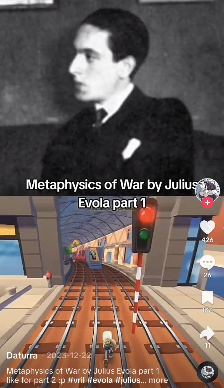 Metaphysics of War Juliu Evola part 1 426 26 1 Daturra Metaphysics of War Julius Evola part 1 like for part 2 #vril #julius... more