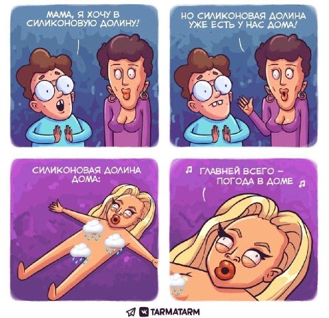 МАМА, Я ХОЧУ В НО СИЛИКОНОВАЯ ДОЛИНА СИЛИКОНОВУЮ ДОЛИНУ! УЖЕ ЕСТЬ У НАС ДОМА! 95 90 Че 9 4 СИЛИКОНОВАЯ ГЛАВНЕЙ ВСЕГО ДОМА: ПОГОДА В ДОМЕ 77 4 We A Я