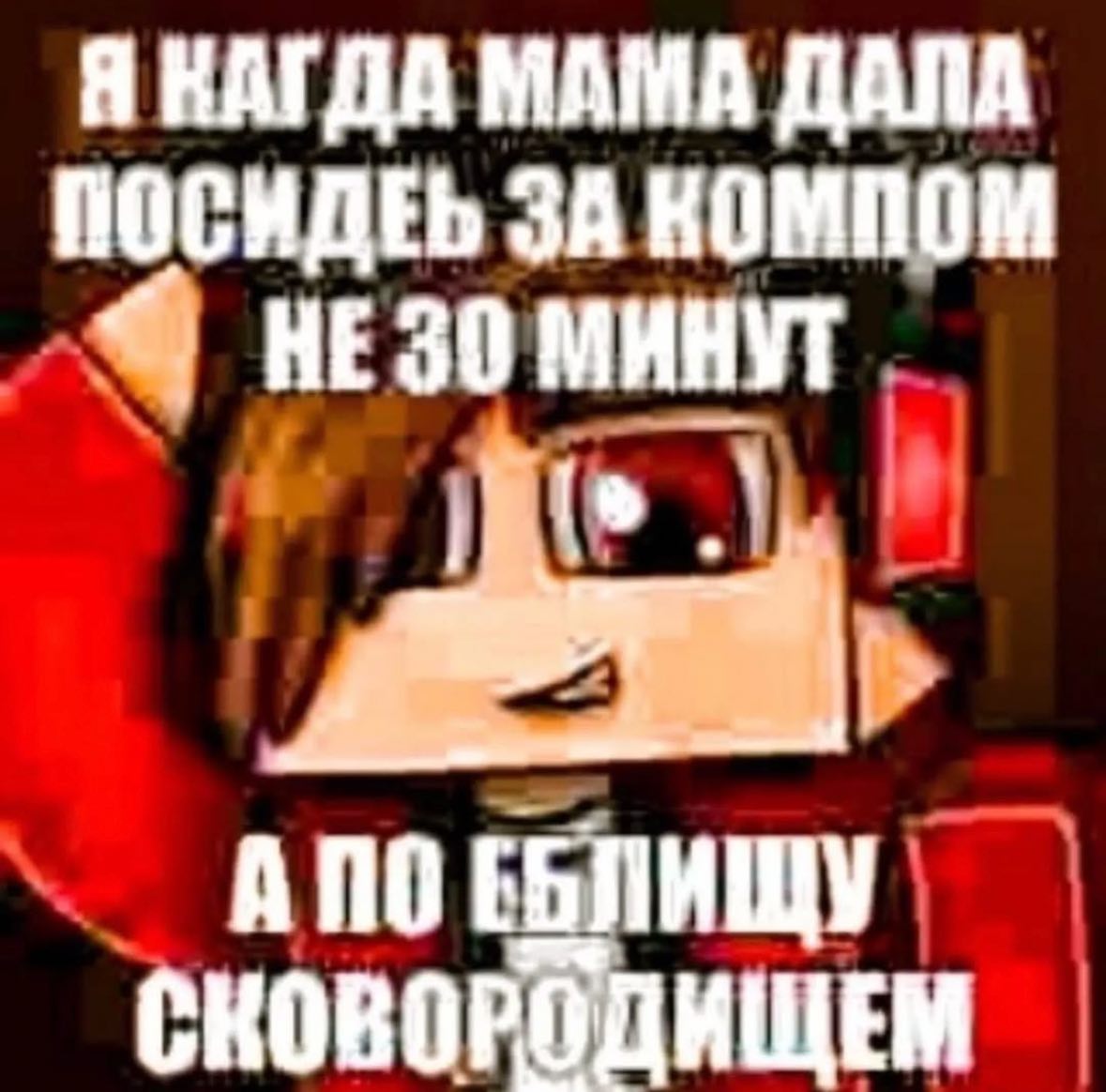 Я КАГДА МАМА ДАЛА ПОСИДЕЬ ЗА КОМПОМ НЕ 30 МИНУТ АПО СКОВОРОДИЩЕМ