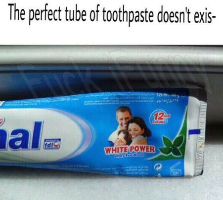 The perfect tube of toothpaste doesn't exis-