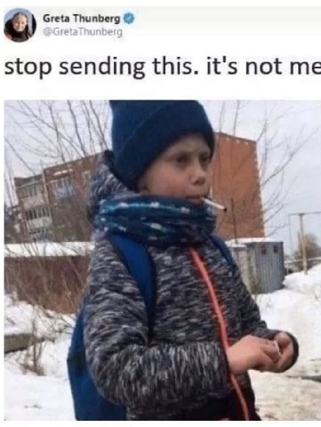 [91 Greta Thunberg stop sending this. it's not me