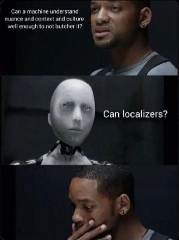 Can а machine understand nuance and context and culture well enough to not butcher it? Я Can localizers? а