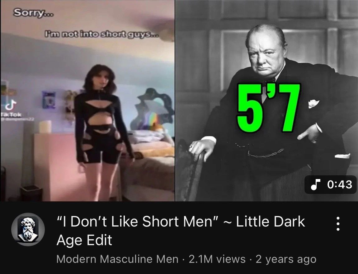 Sorry... Том в 0:43 Don’t Like Short Men” Little Dark Age Edit Modern Masculine Меп views 2 years aga