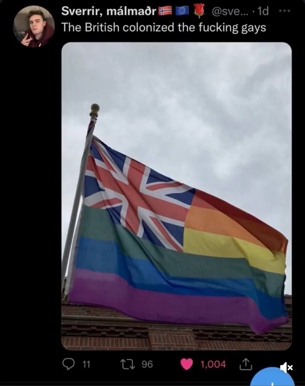 Sverrir, The British colonized the fucking gays AN