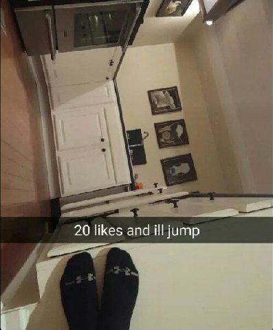 20 likes and ill jump