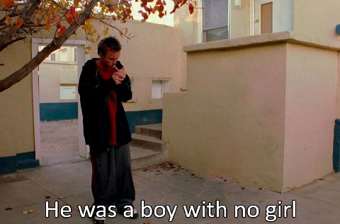 Не was а boy with по girl