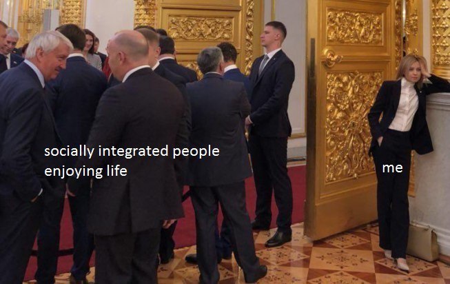 socially integrated people me enjoying life
