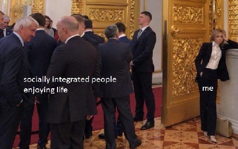 socially integrated people me enjoying life