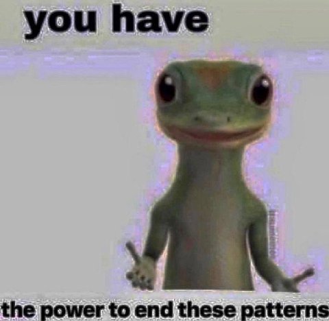 you have the power to end these patterns