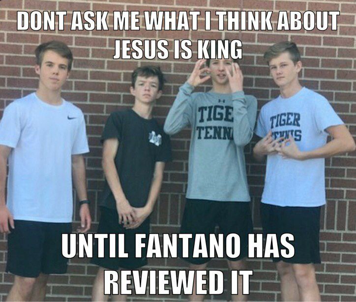 DONT ASK ME THINK ABOUT JESUS IS KING HAS IT