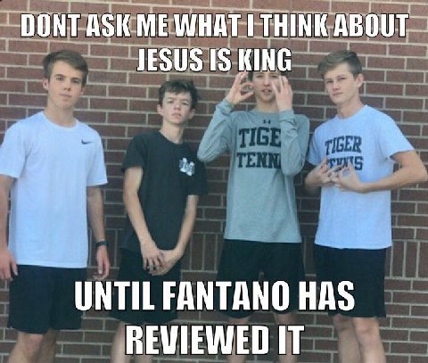 DONT ASK ME THINK ABOUT JESUS IS KING HAS IT