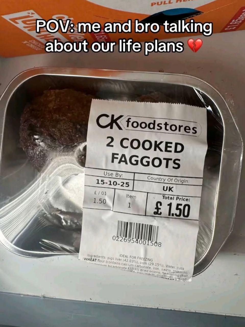 and foodstores 2 COOKED GOTS Cou; 15-10-25 1.50 £15 2