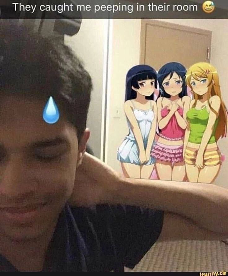 They caught me peeping in their room