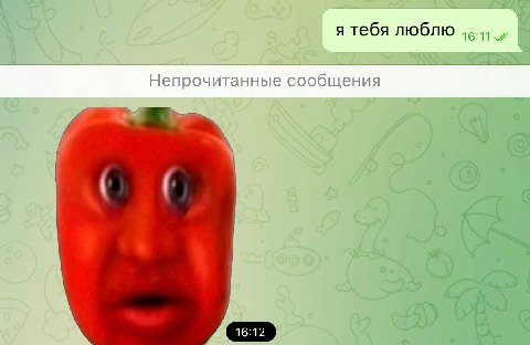 я тебя люблю Непрочитанные сообщения 16:12