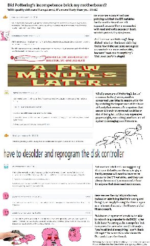Did Pottering's incompetence brick my motherboard? With quality shitware like systemd, it's more likely than you think! faloch commented on Jan 21. 2016 Here we see a concerned user pointing out that 