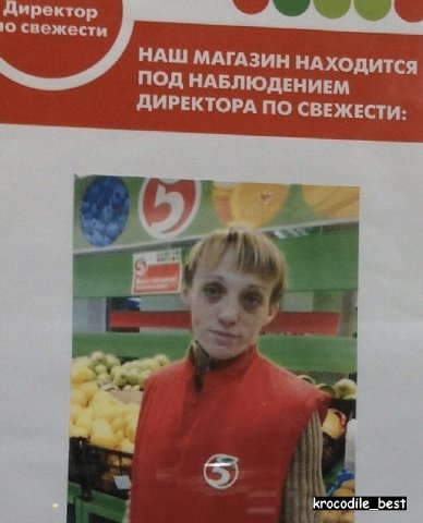 о свежести Директор НАШ МАГАЗИН НАХОДИТСЯ ПОД НАБЛЮДЕНИЕМ ДИРЕКТОРА ПО СВЕЖЕСТИ: krocodile_best