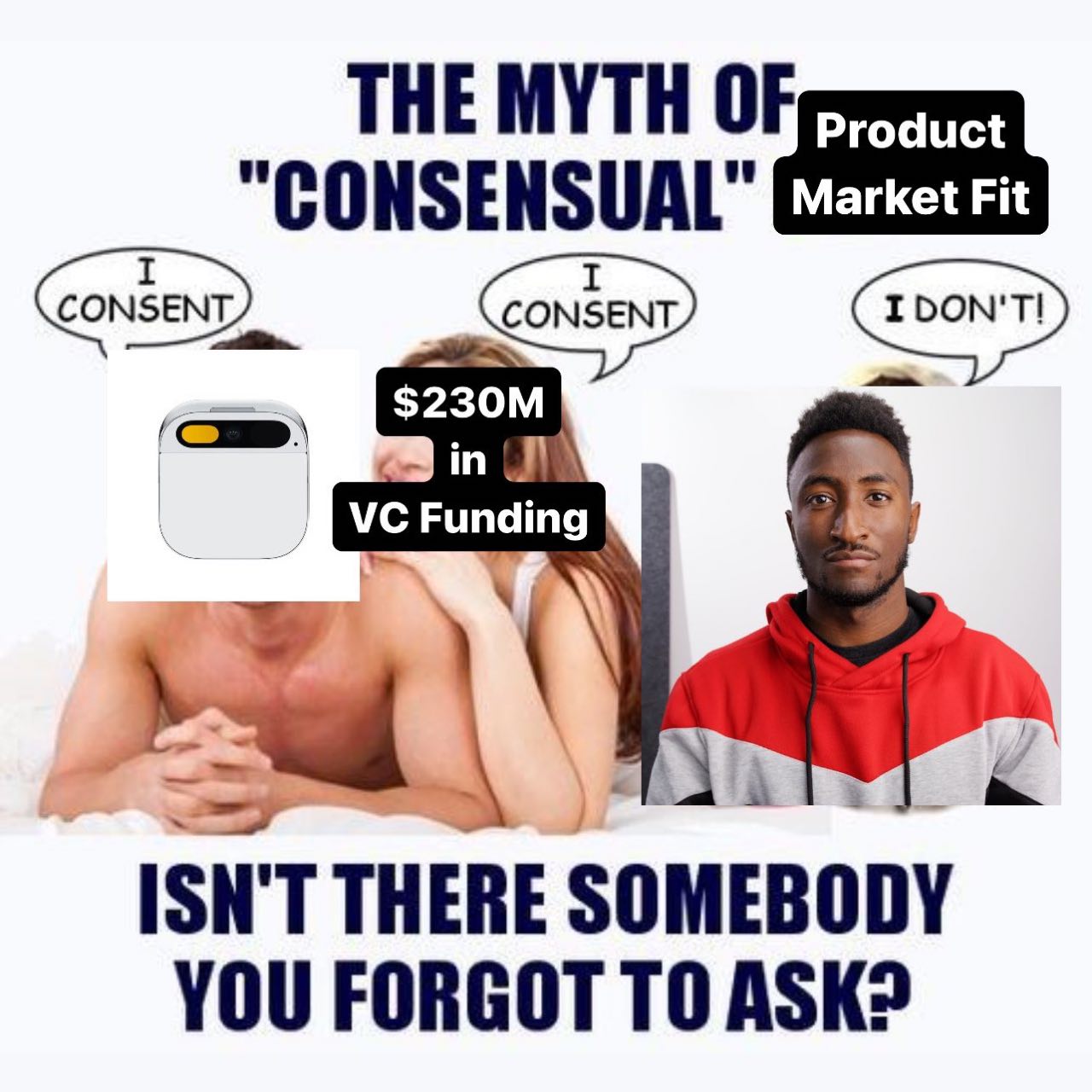 THE MYTH OF “CONSENSUAL Market Fit in Funding ISN'T THERE SOMEBODY YOU FORGOT ТО ASK?