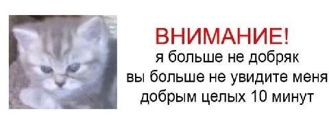 ВНИМАНИЕ! я больше не добряк вы больше не увидите меня добрым целых 10 минут