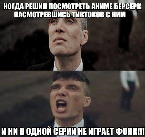 КОГДА РЕШИЛ ПОСМОТРЕТЬ АНИМЕ БЕРСЕРК НАСМОТРЕВШИСЬ ТИКТОКОВ С НИМ ИНИ В ОДНОИ СЕРИИ НЕ ИГРАЕТ