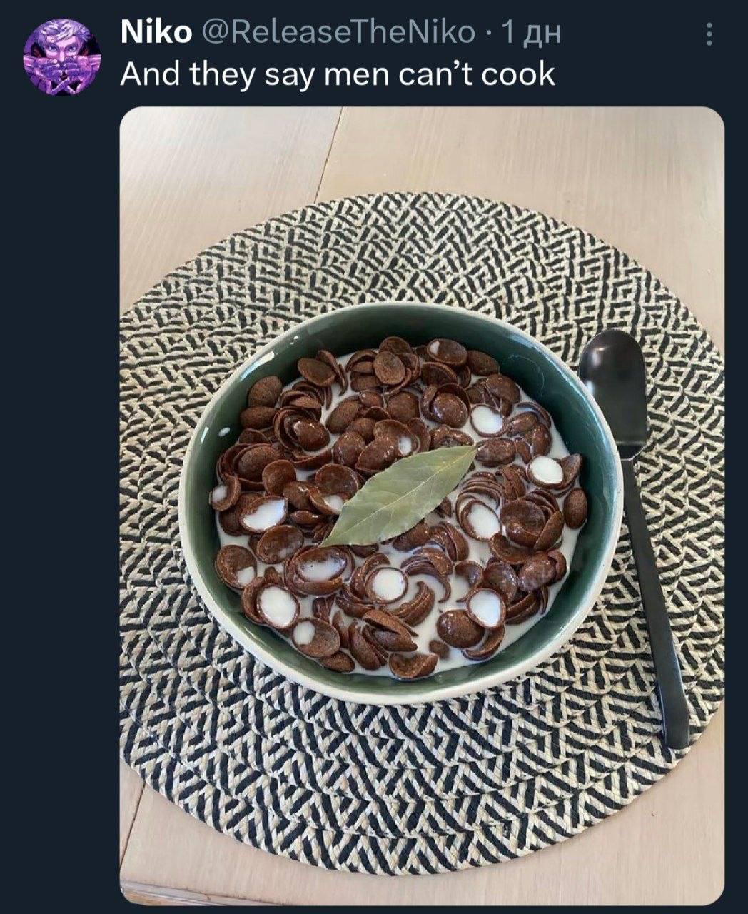 Niko @ReleaseTheNiko 1 And they say men can’t cook pms fre