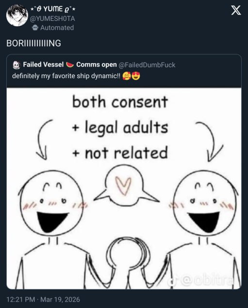 Failed Vessel Comms open led definitely my favorite ship both consent legal adults not related и