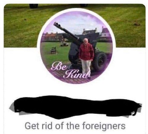 Be Get rid of the foreigners