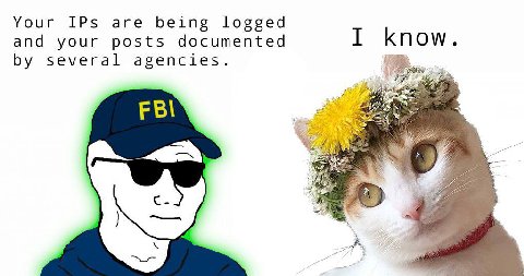 Your IPs are being logged and your posts documented I know. several agencies. 25 4 77 А