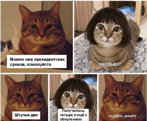Можно мне президентских сроков, пожалуйста СКОЛЬКО? 2 Получилось четыре иещёс НУ ЛАДНО, ДАВАЙТЕ обнулением