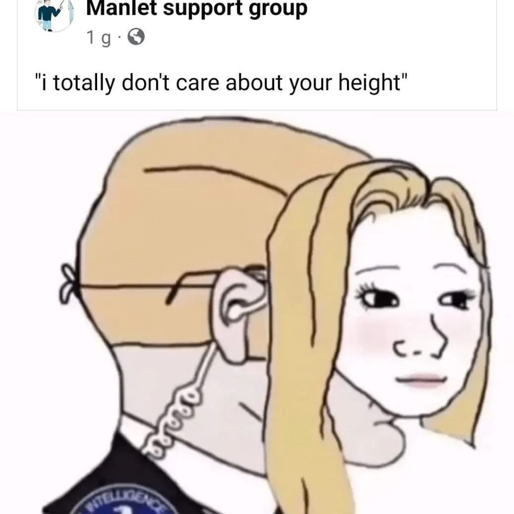 support group 19: totally don't care about your height"