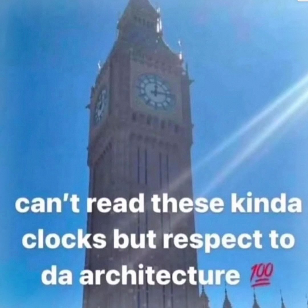can't read these kinda clocks but respect to architecture
