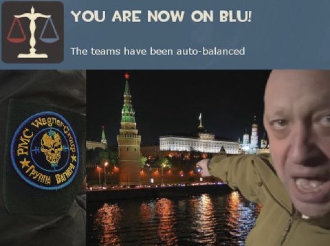 YOU ARE NOW BLU! The teams have been auto-balanced