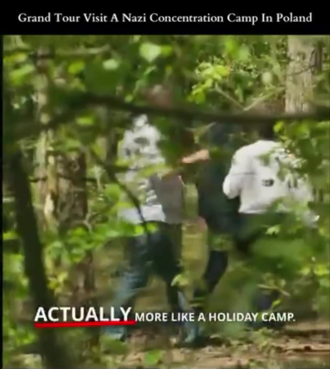 Grand Tour Visit A Nazi Concentration Camp In Poland ACTUALLY more КЕ А HOLIDAYCAMP. WELL, YEAH, THERE WAS А AUG PORT FIELD RI - ~~ “ACTUALLY ORE LIKE A HOLIDAY -AMP