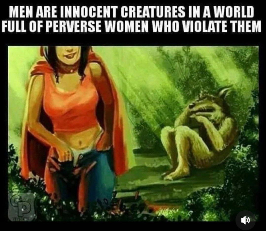 МЕН ARE INNOCENT CREATURES IN А WORLD FULL OF PERVERSE WOMEN WHO VIOLATE THEM