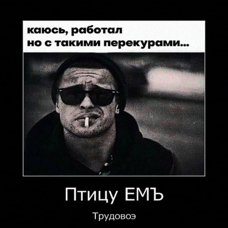 каюсь, работал но с такими перекурами... Птицу ЕМЪ Трудово?