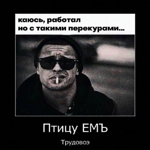 каюсь, работал но с такими перекурами... Птицу ЕМЪ Трудово?