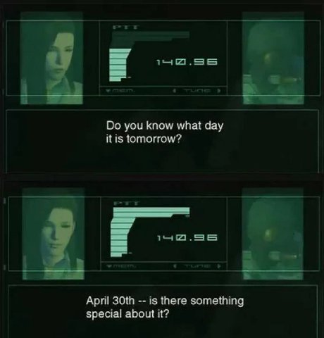 you know what day it is tomorrow? ret i April is there something special about it?