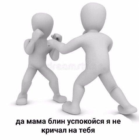 да мама блин успокойся я не кричал на тебя
