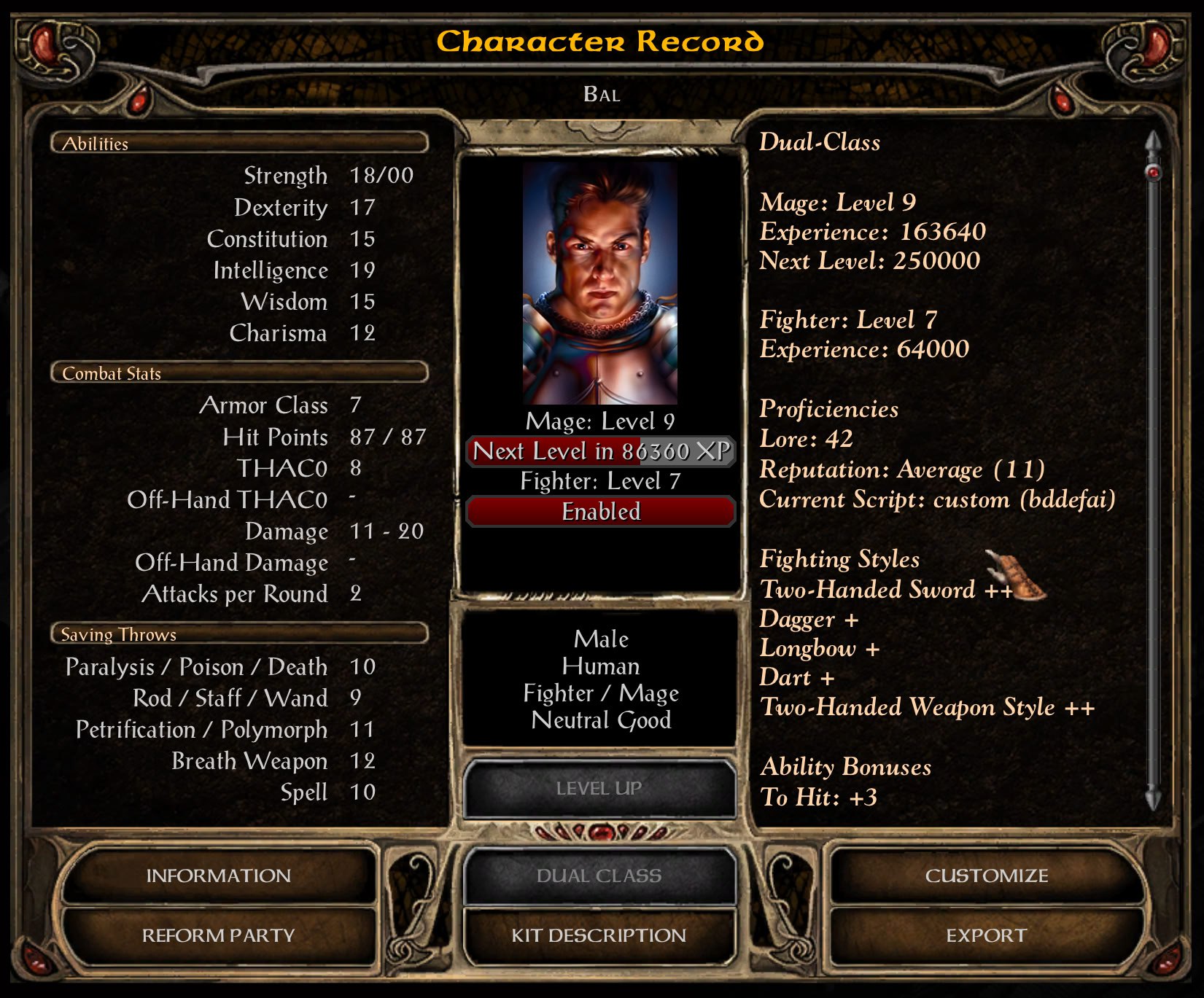 guess it will be enough to do entirety of BG2