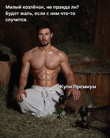 Милый козлёнок, не правда ли? Будет жаль, если с ним что-то случится. Купи Премиум