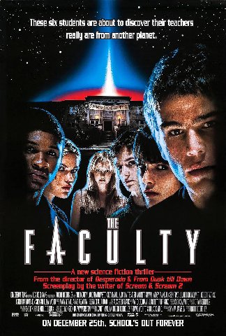 Факультет (1998)

Всегда с теплом вспоминал данную ленту, посему удивлялся нелюбви режиссера Роберта Родригеза к фильму. Навязанный студией проект, хотя казалось материал весьма подходящий: молодежный