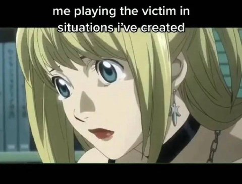 playing the victim