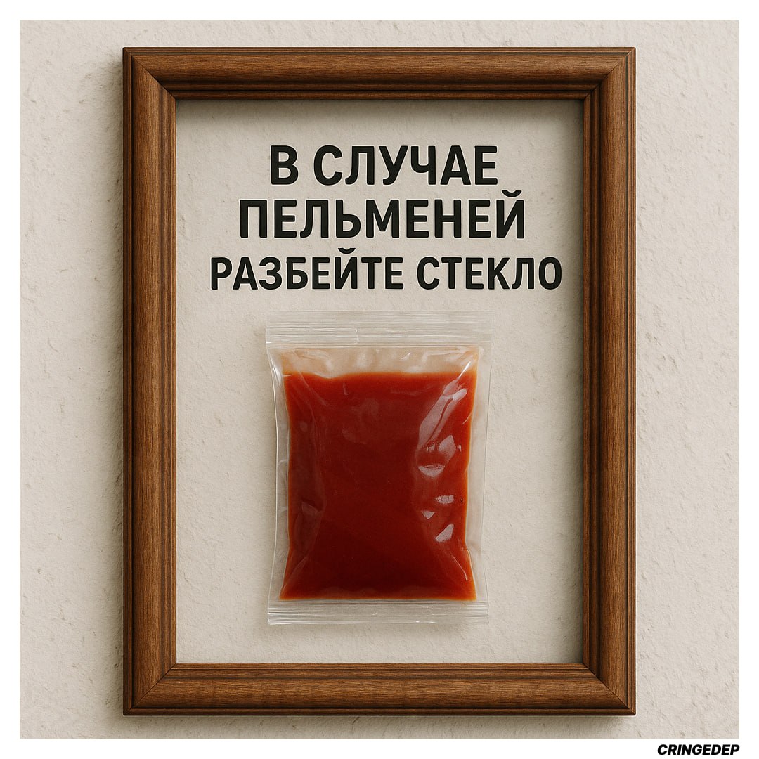 В СЛУЧАЕ ПЕЛЬМЕНЕЙ РАЗБЕЙТЕ СТЕКЛО