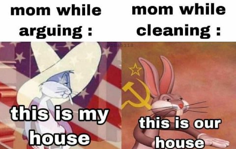 mom while mom while arguing cleaning this