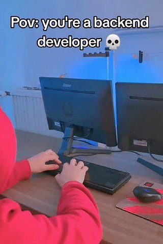 Pov: you're a backend developer