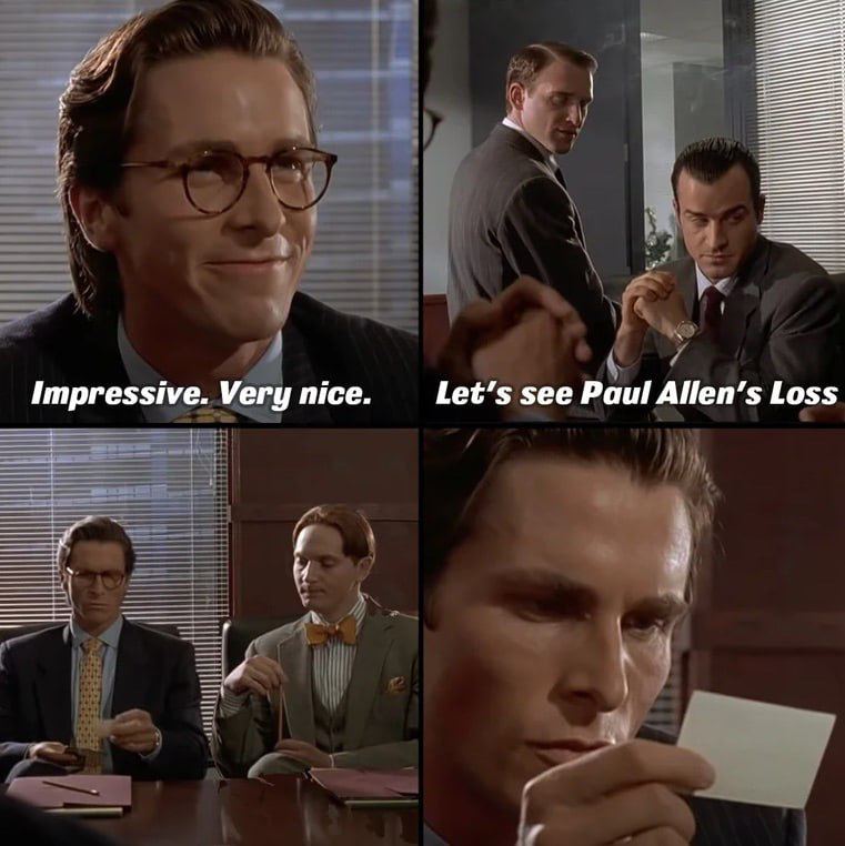 ЕЕ ЕЕ impressive. Very nice. Let’s see Раш Allen’s Loss