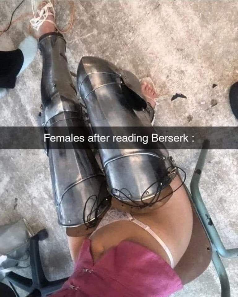 a 4 А. Females after reading Berserk С“ 1