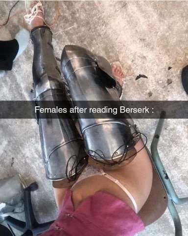 a 4 А. Females after reading Berserk С“ 1