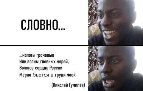 СЛОВНО... у молоты громовые Или волны гневных морей Золотое сердце России Мерно бьется в груди моей (Николай Гумилёв)