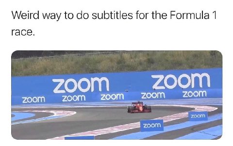 Weird way to subtitles for the Formula 1 гасе zoom ZOOM ZOOM